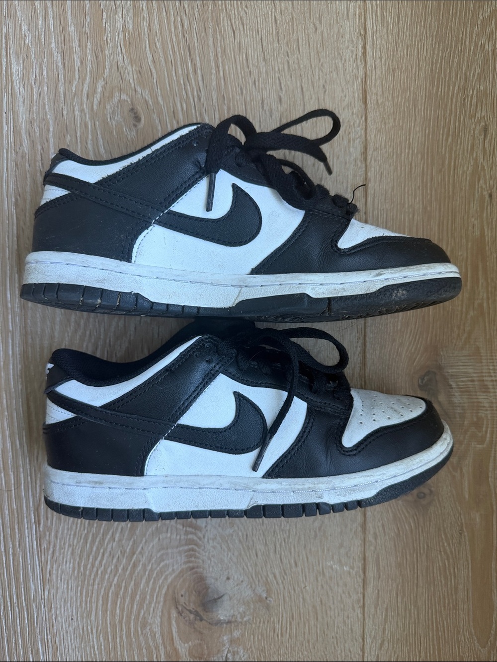 Nike Kids Black and White Low-Top Sneakers